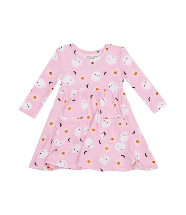Spooky Ghost Twirly L/S Dress