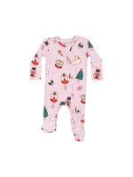 Angel Dear Sugar Plum Fairy Christmas Cookie Pink Footie