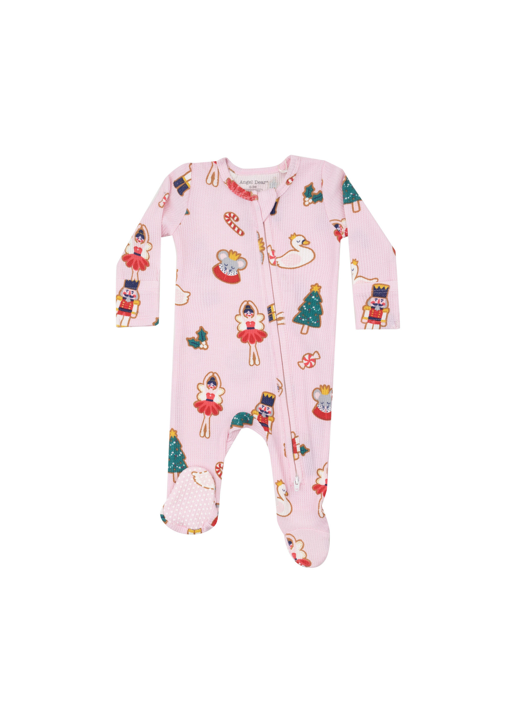 Angel Dear Sugar Plum Fairy Christmas Cookie Pink Footie