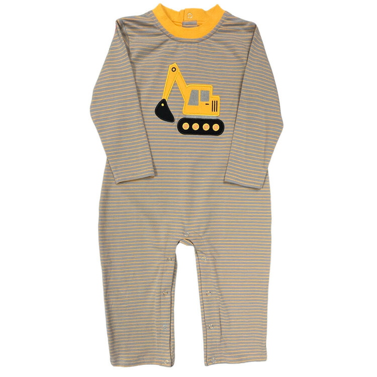 Be Mine Excavator Applique Romper