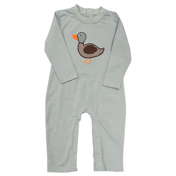 Be Mine Mallard Applique Duck Romper