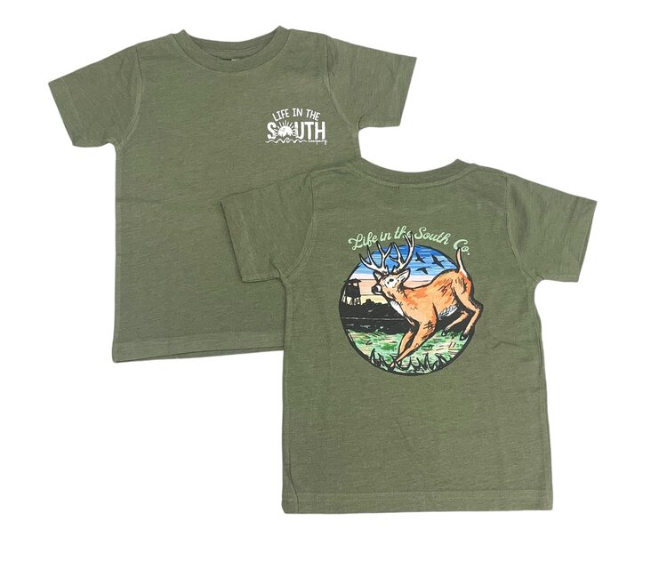 Life in the South Running Buck SS Tee