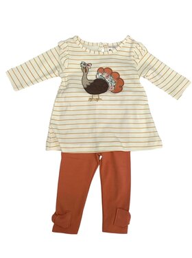 Global Tex Kids Turkey Top with Leggings Set