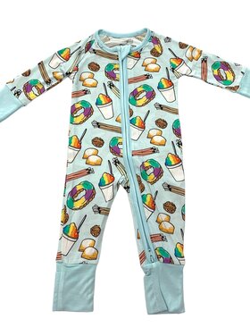 Southern Slumber Blue Southern Sweets Zipper Sleeper