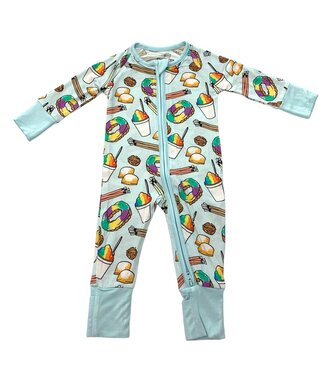Southern Slumber Blue Southern Sweets Zipper Sleeper