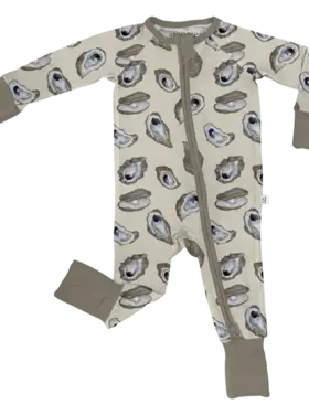 Goosies Coastal Oysters Long Sleeve Zipper Pjs