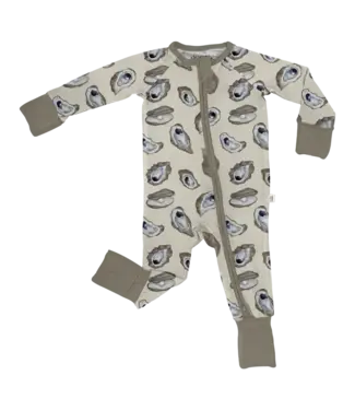 Goosies Coastal Oysters Long Sleeve Zipper Pjs