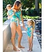 Tie Shoulder One Piece - Neon Tiki Vibes