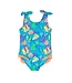 Tie Shoulder One Piece - Neon Tiki Vibes