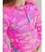 Neon Island Time - LS Zipper Rash Guard 2-Piece
