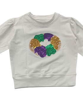Azarhia Sequin King Cake Sweatshirt