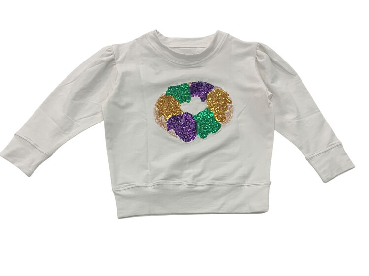 Azarhia Sequin King Cake Sweatshirt