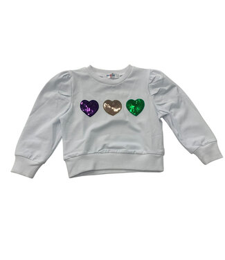 LuLu BeBe Sequin Heart LS Shirt