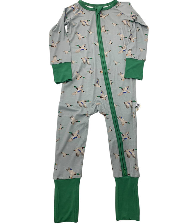 Mallards Long Sleeve Zipper Pajama