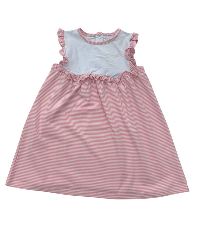 Alice Dress - Light Pink Stripe