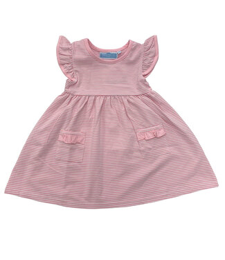 Trotter Street Lucy Dress - Light Pink Stripe