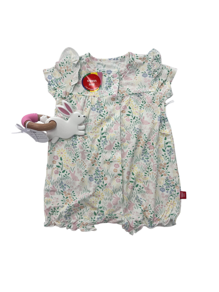 Magnetic Me Hop Garden Short Sleeve Romper