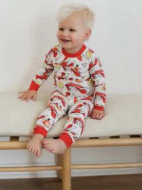 Southern Slumber Crawfish Bamboo Pajama 2 Pc Set