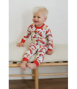 Southern Slumber Crawfish Bamboo Pajama 2 Pc Set
