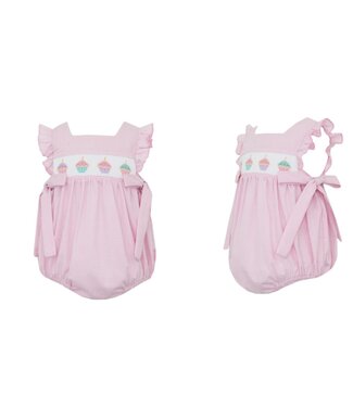 Petit Bebe Cupcakes - Pink Gingham Girl Bubble