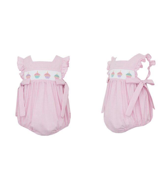 Cupcakes - Pink Gingham Girl Bubble
