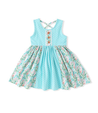 Swoon Baby Floral & Dot Bliss Tier Dress