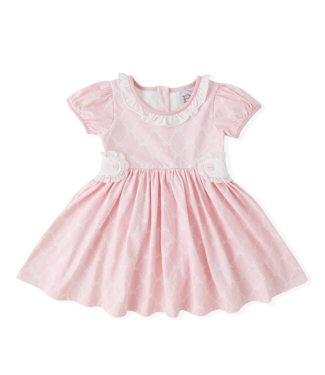 Bow Pattern Gwen Tab Dress