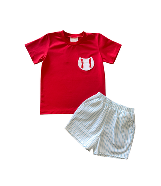 Whimsy Bay Ball Game Shortset