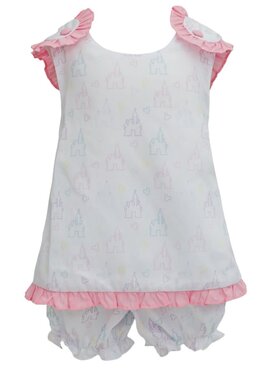 Krewe Ruffle Castle Criss Cross Bloomer Set