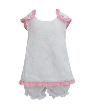 Krewe Ruffle Castle Criss Cross Bloomer Set