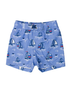 RuffleButts + RuggedButts Blue Seas the Day Swim Trunks
