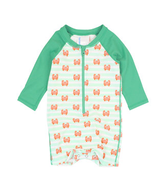 RuffleButts + RuggedButts Crabby Cove One Piece Rash Guard