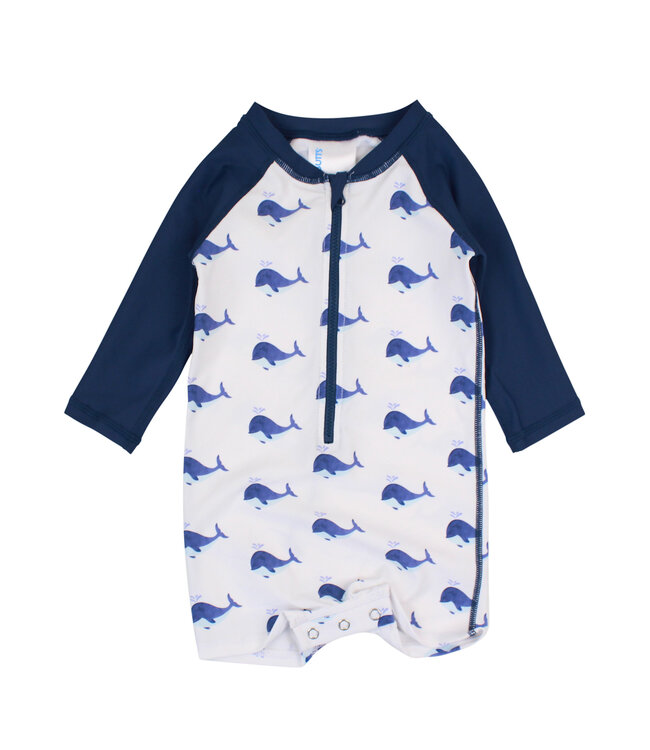 Whale Friends One Piece Rash Guard