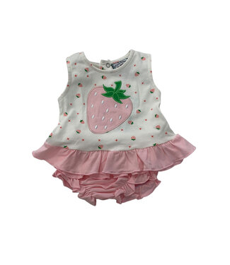 Three Sisters Strawberry Applique Bloomer Set