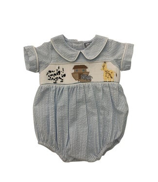 Three Sisters Noah's Ark Smocked Boy Bubble