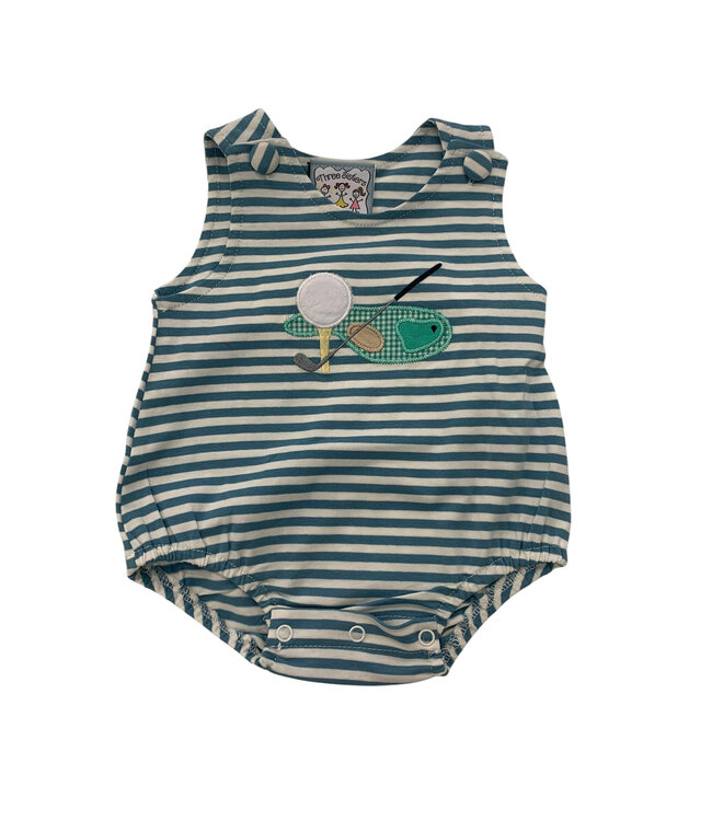Golf Applique Boy Bubble