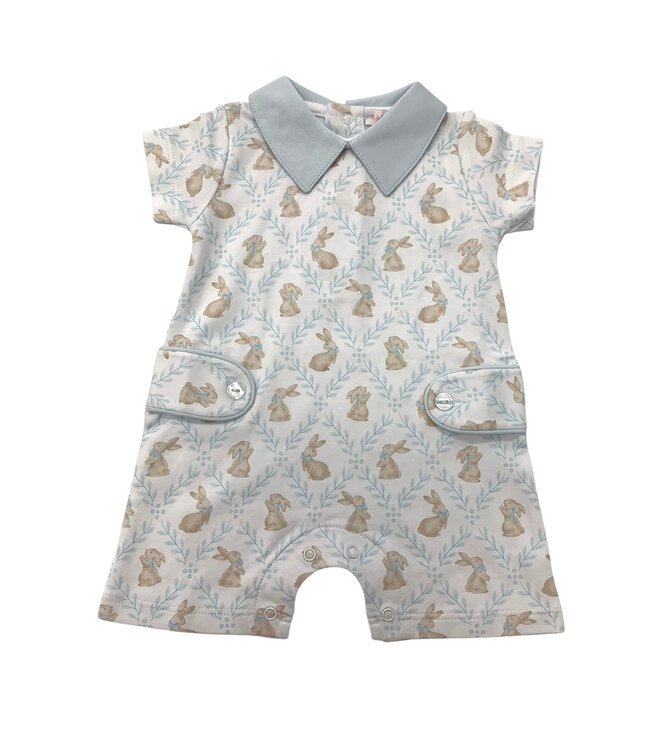 Blue Easter Bunnies Romper