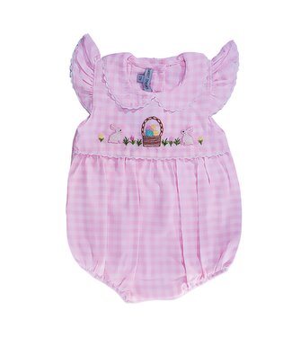 Sweet Dreams Happy Easter Pink Gingham Bubble