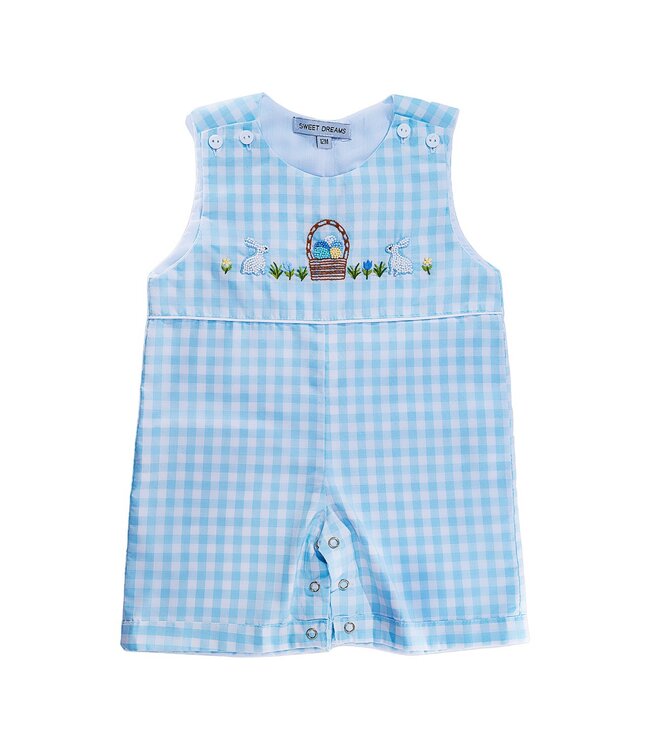 Happy Easter Blue Gingham JonJon