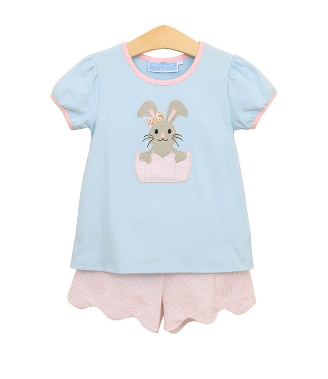 Bunny Scalloped Short Set