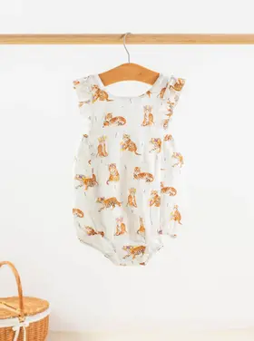 Nola Tawk LSU Tigers Muslin Sunsuit