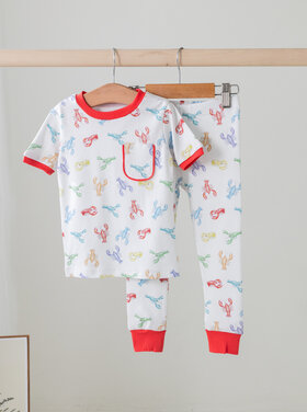 Nola Tawk Colorful Claws Crawfish Pajama Set