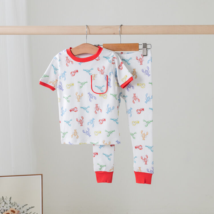 Nola Tawk Colorful Claws Crawfish Pajama Set