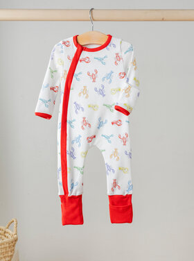 Nola Tawk Colorful Claws Crawfish Zipper Pajama