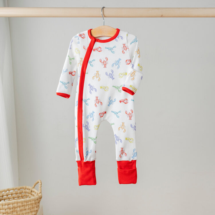 Nola Tawk Colorful Claws Crawfish Zipper Pajama