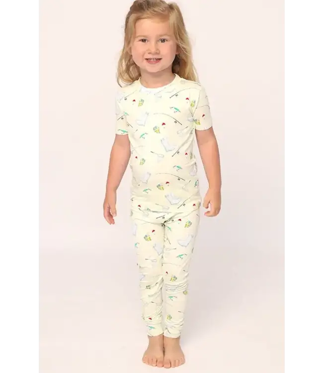 Fishing 2 Piece Bamboo Pajama Set