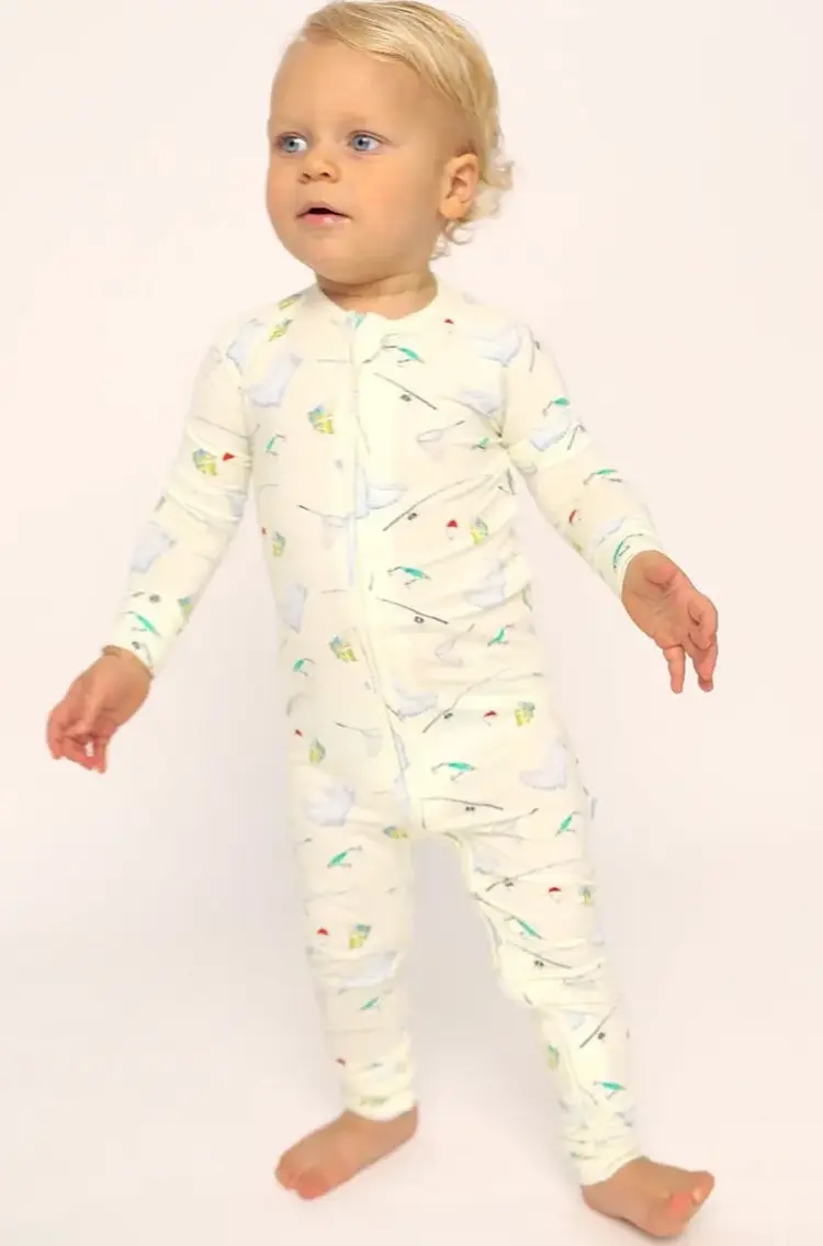 Southern Slumber Fishing Zipper Bamboo Sleeper