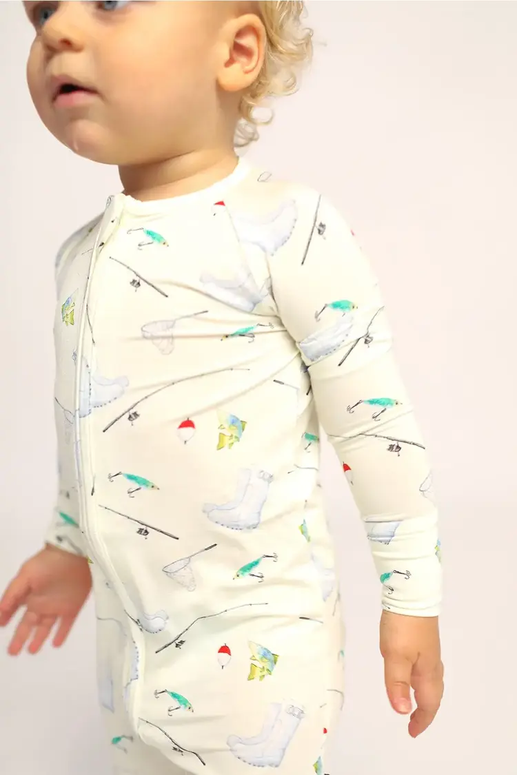 Southern Slumber Fishing Zipper Bamboo Sleeper