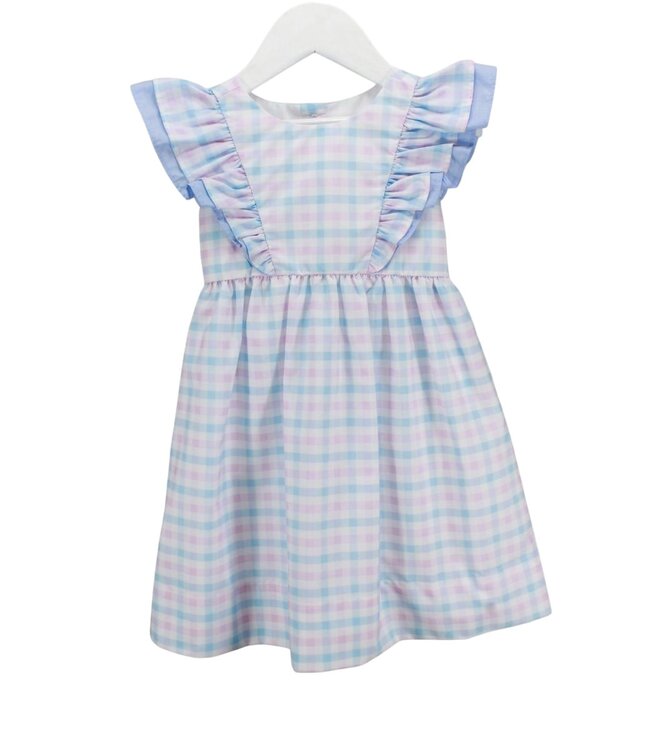 Blue & Pink Plaid Blair Dress