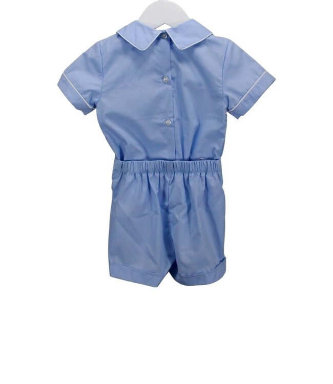 Light Blue Geo Wesley Set